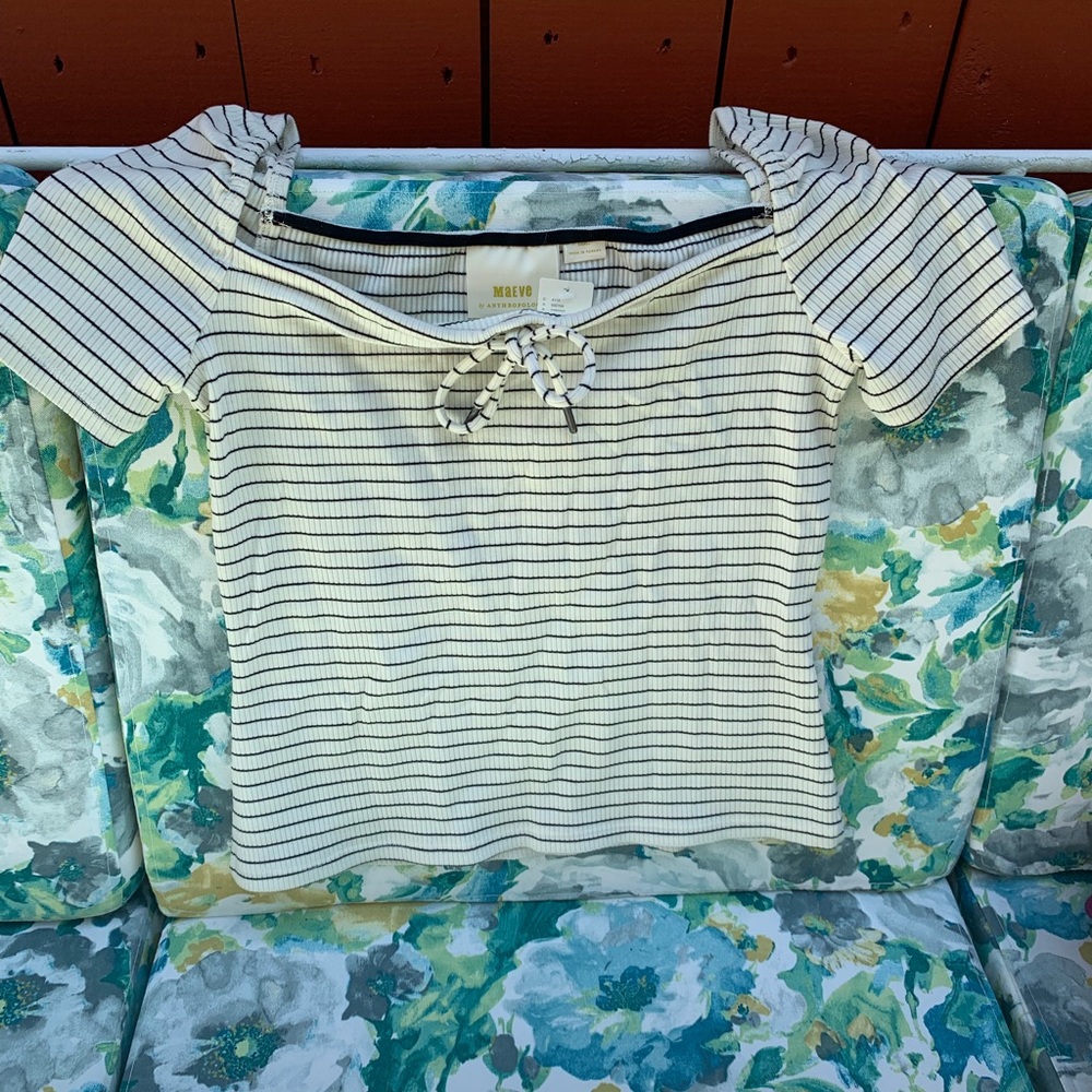 Maeve cropped top from Anthropologie